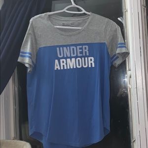 Under armour blue and grey t-shirt